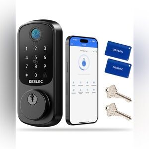 DESLOC B200 Fingerprint Smart Door Lock, Keyless Entry Door Lock, App Control